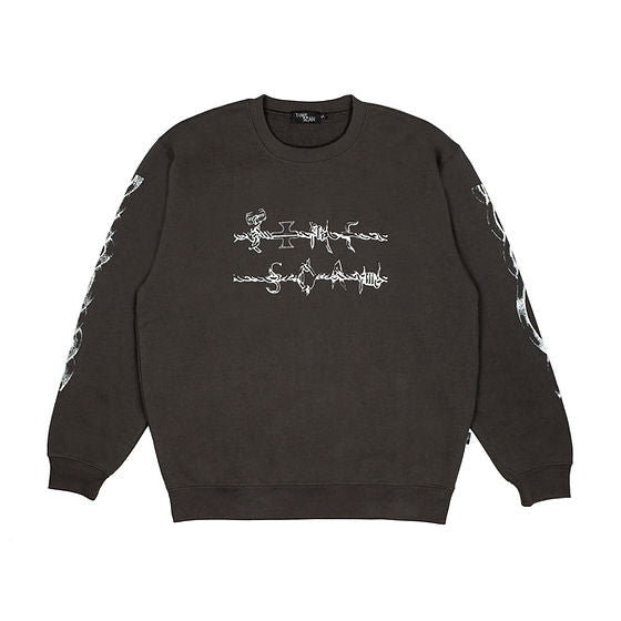 Timescan Barbwire Crewneck - Pepper