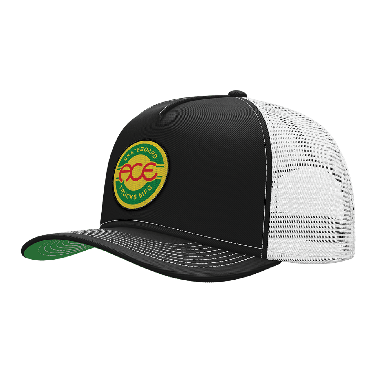 ACE HAT Ace Rasta Seal Trucker Hat - Black