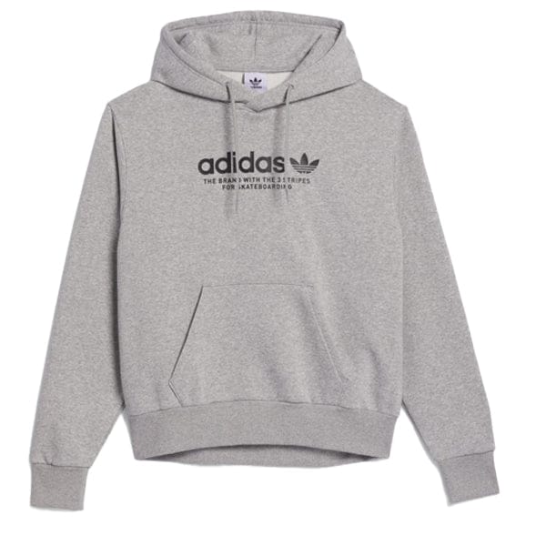 ADIDAS SKATEBOARDING HOODIE M Adidas 4.0 Logo Hoodie - Heather Grey