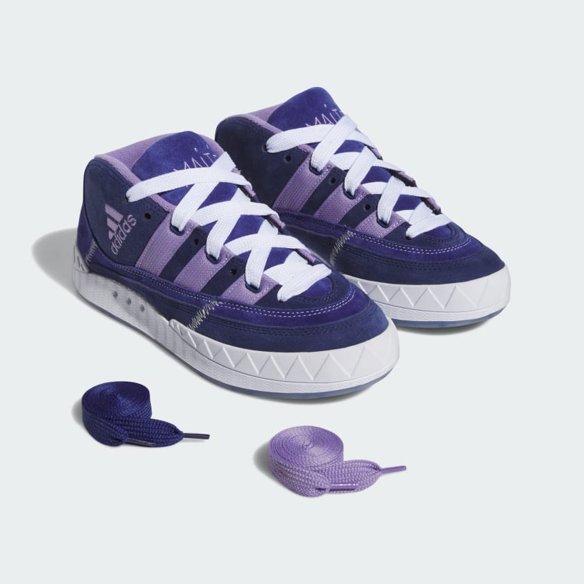 ADIDAS SKATEBOARDING SHOE ADIDAS Adidas Adimatic Mid - (Maite) Victory Blue Magic Lilac Dark Blue