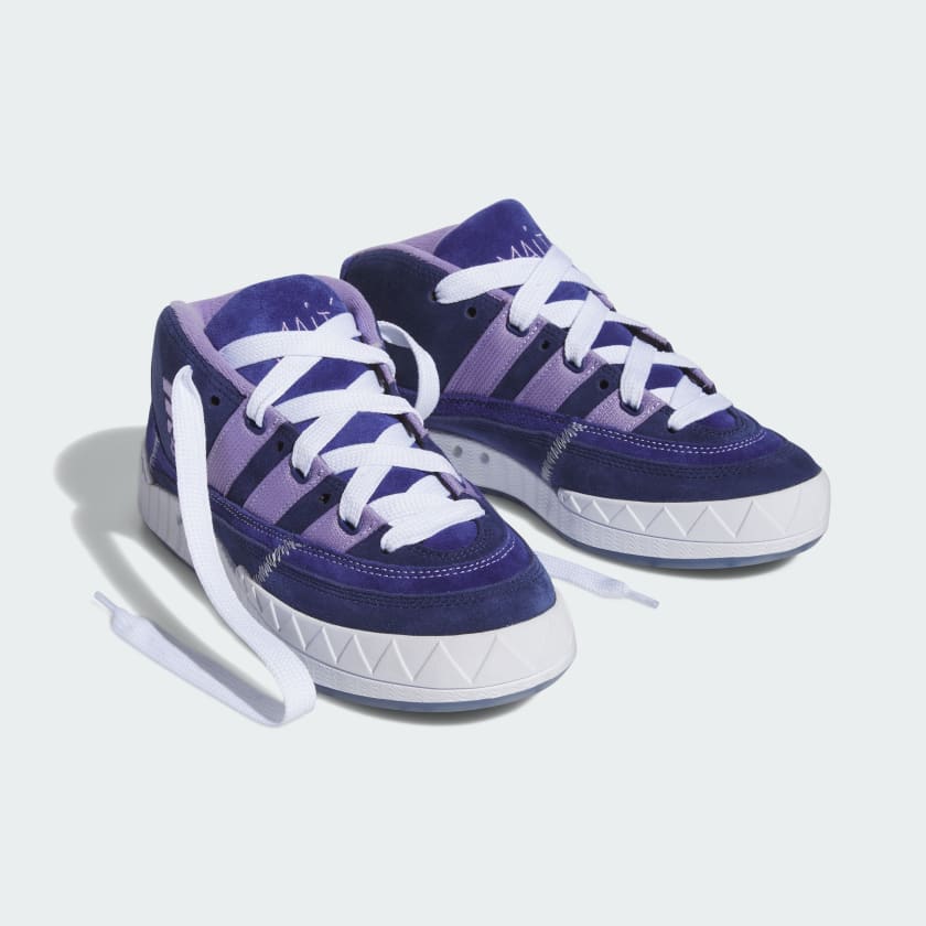 ADIDAS SKATEBOARDING SHOE ADIDAS Adidas Adimatic Mid - (Maite) Victory Blue Magic Lilac Dark Blue