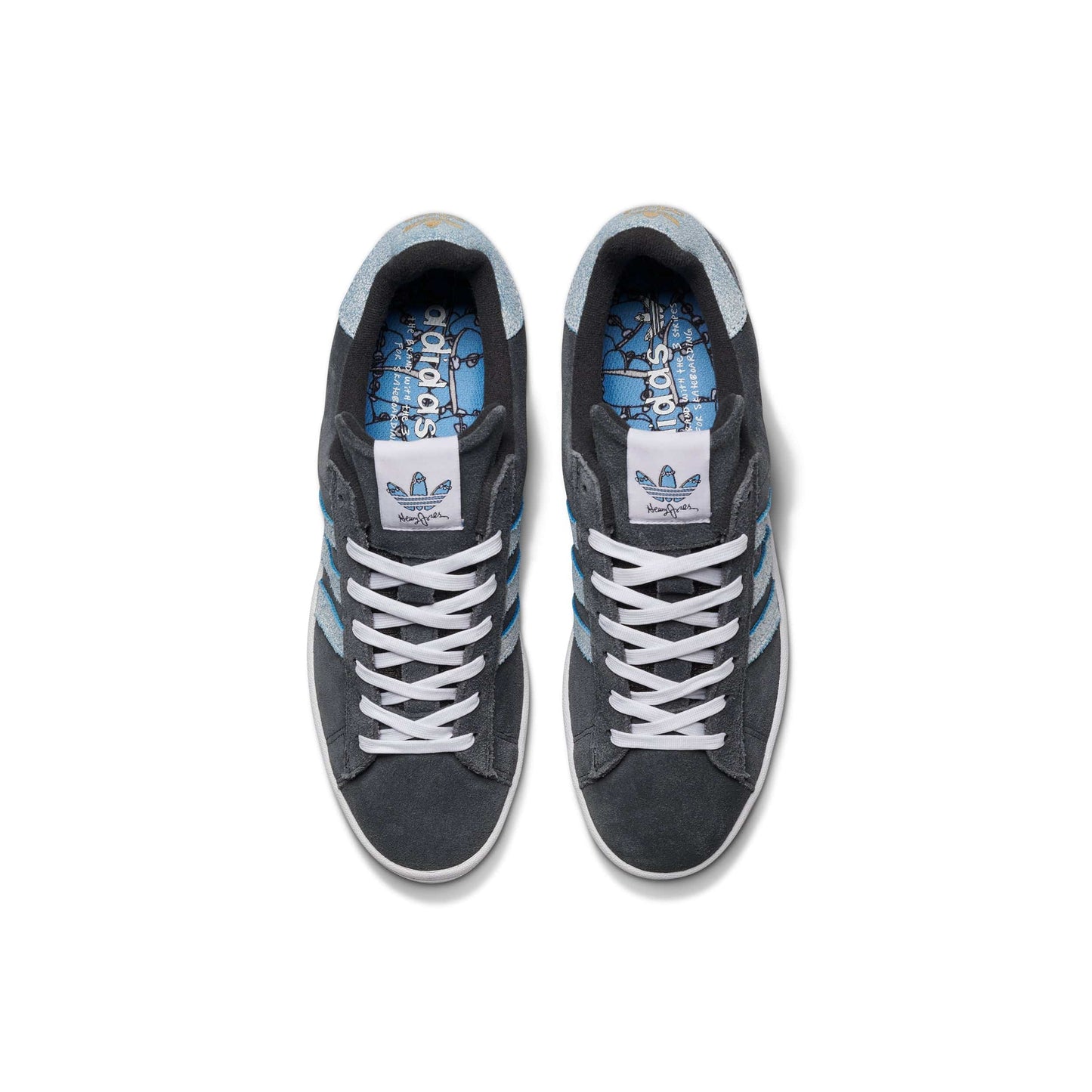ADIDAS SKATEBOARDING SHOE ADIDAS Adidas Campus ADV - (Henry Jones) Carbon Blue