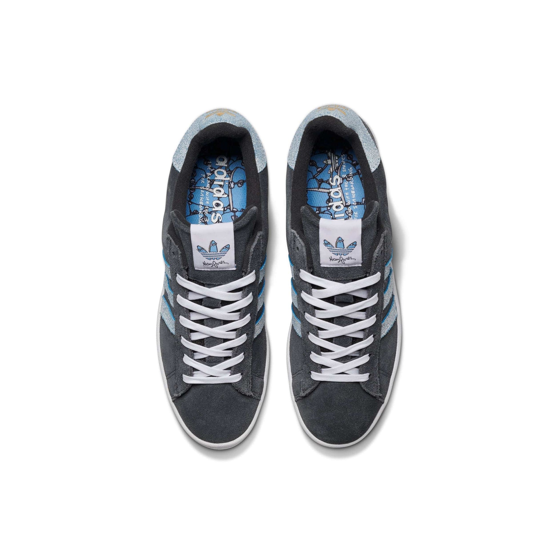 ADIDAS SKATEBOARDING SHOE ADIDAS Adidas Campus ADV - (Henry Jones) Carbon Blue