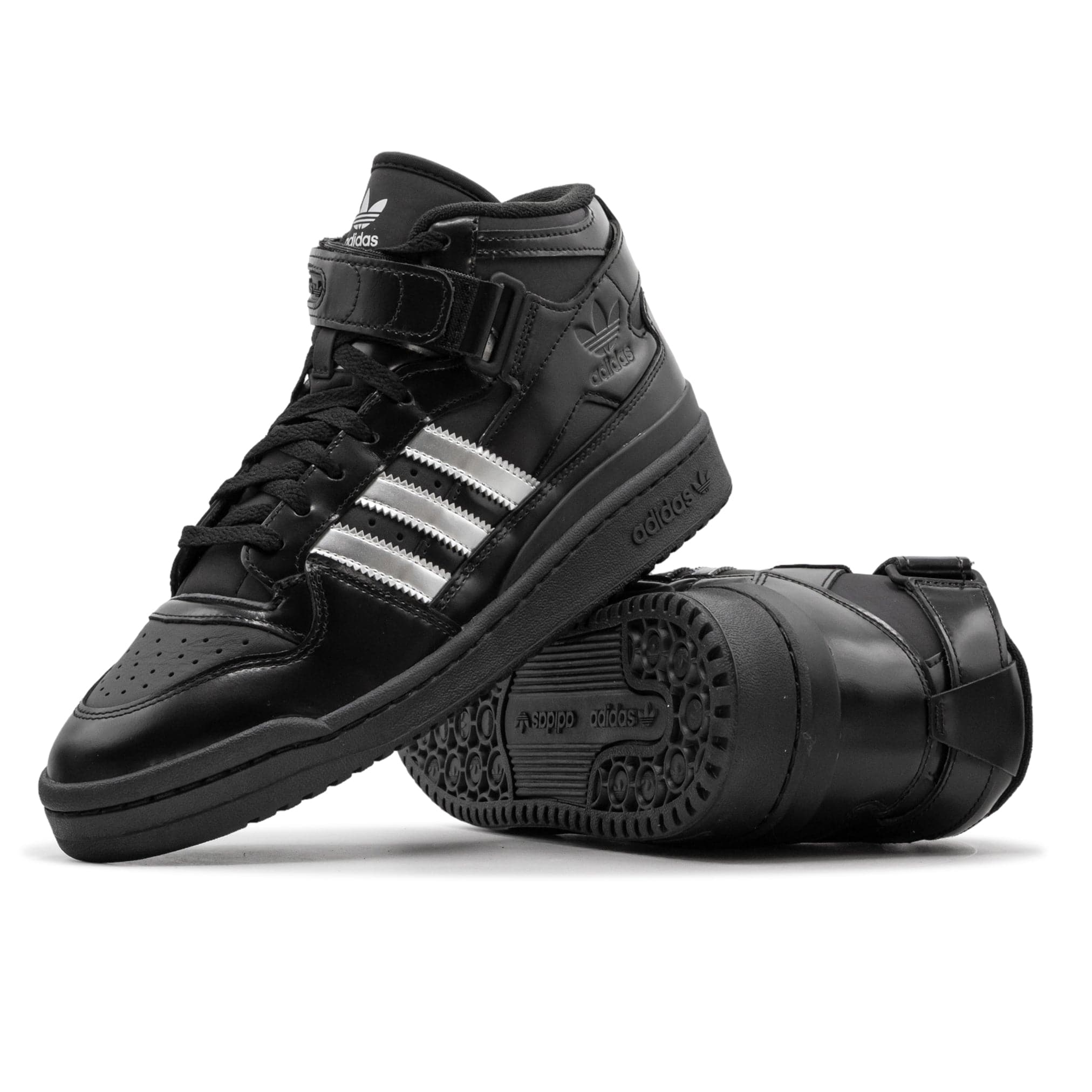 Adidas Forum 84 Mid ADV - (Heitor) Black Silver – Holistic Skateshop