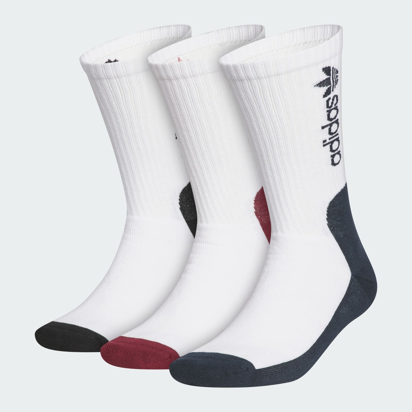 ADIDAS SKATEBOARDING SOCKS Adidas FSBS Premium 3-Pack Socks - Black White Maroon