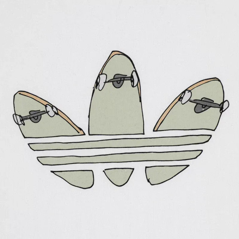 ADIDAS SKATEBOARDING LONGSLEEVE TEE Adidas Henry Jones Deckfoil L/S Tee - White