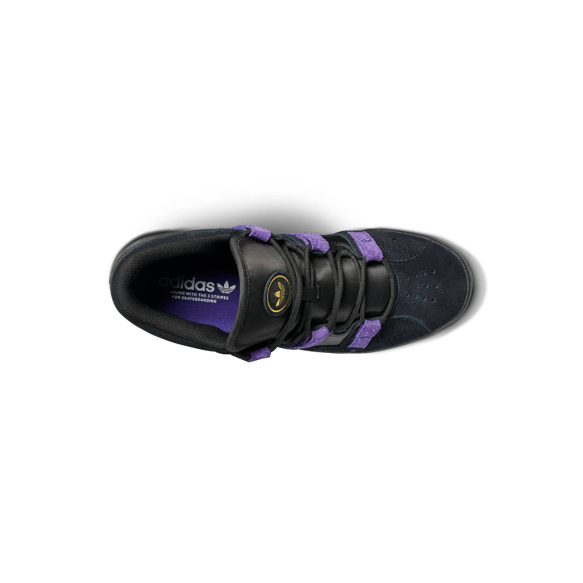 ADIDAS SKATEBOARDING SHOE ADIDAS Adidas Kader Pro - Core Black Collegiate Purple
