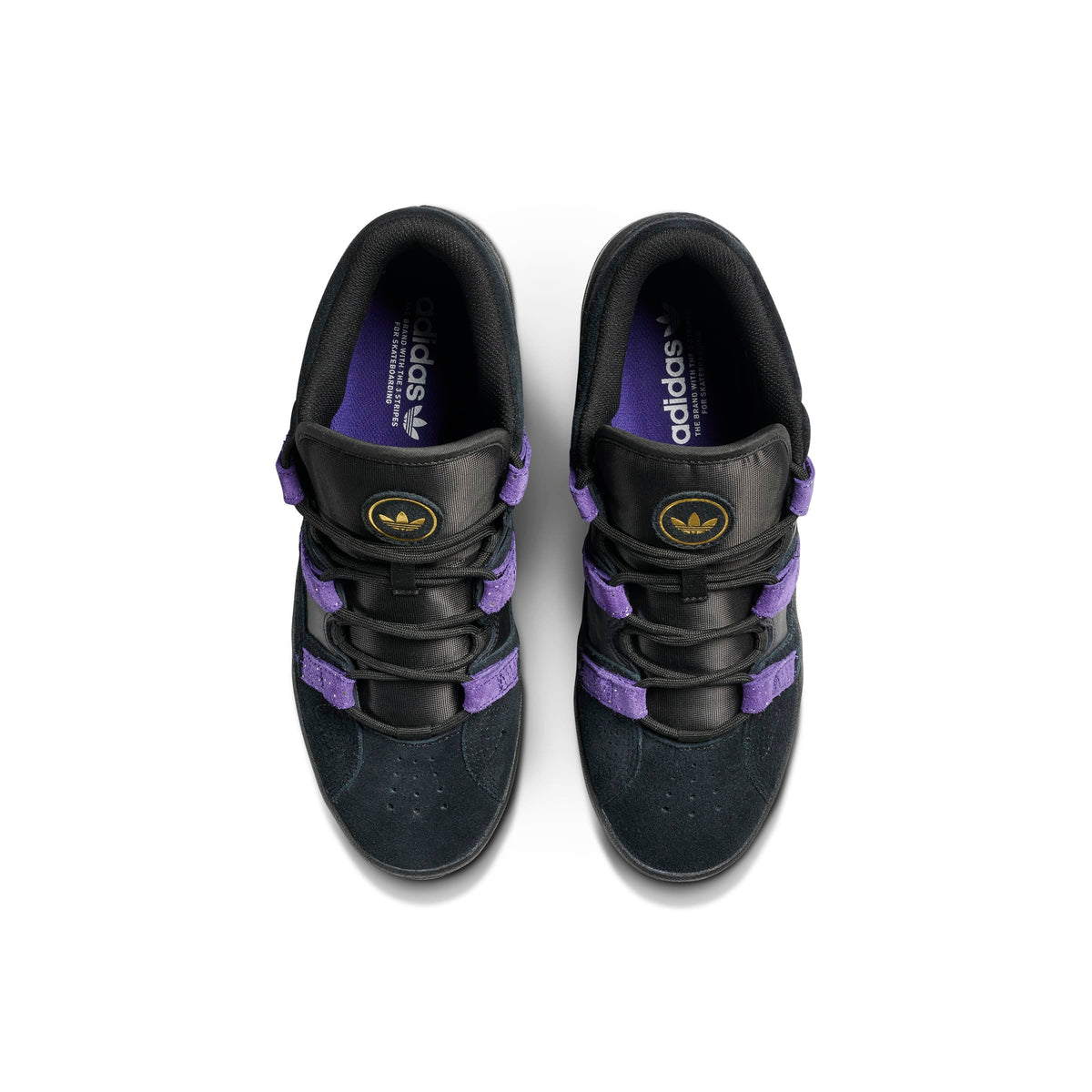 ADIDAS SKATEBOARDING SHOE ADIDAS Adidas Kader Pro - Core Black Collegiate Purple