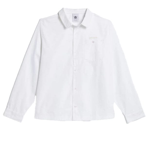 ADIDAS SKATEBOARDING SHORT SLEEVE SHIRT Adidas Maxallure L/S Coach Shirt - (Maxallure) Off White