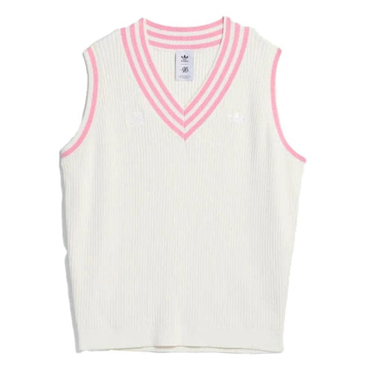ADIDAS SKATEBOARDING SHORT SLEEVE SHIRT L Adidas Maxallure Sweater Vest - (Maxallure) White Pink