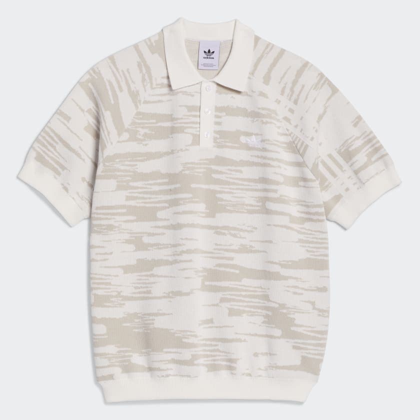 ADIDAS SKATEBOARDING SHORT SLEEVE SHIRT Adidas Nora Knitted Polo Jersey - White