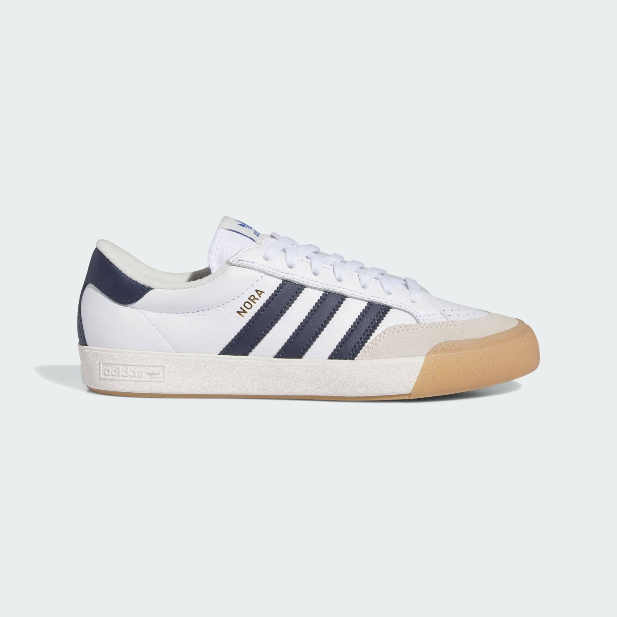 Adidas Nora - White Navy Gum – Holistic Skateshop