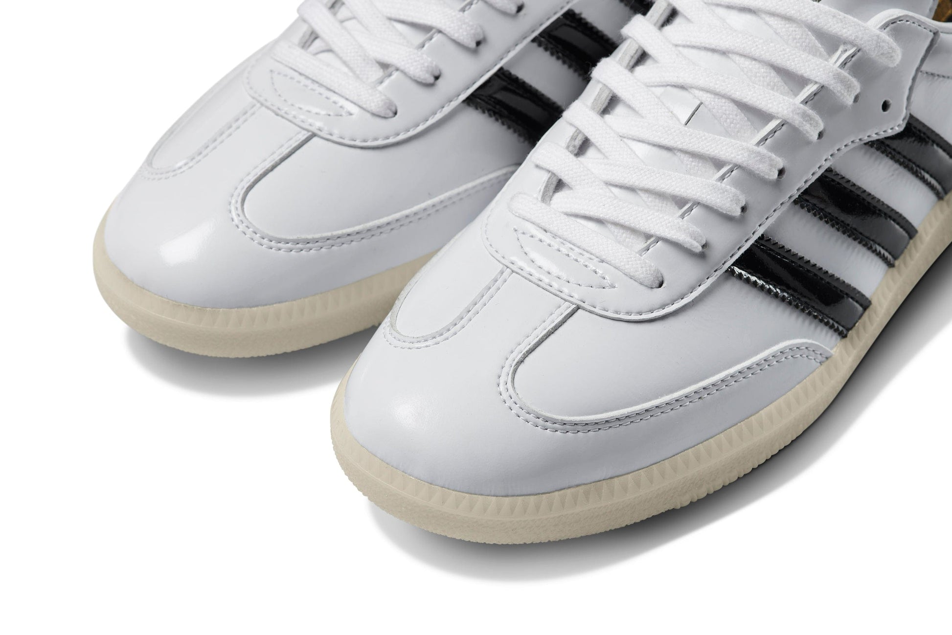 ADIDAS SKATEBOARDING SHOE ADIDAS Adidas Samba ADV - (Jason Dill) Patent White Leather