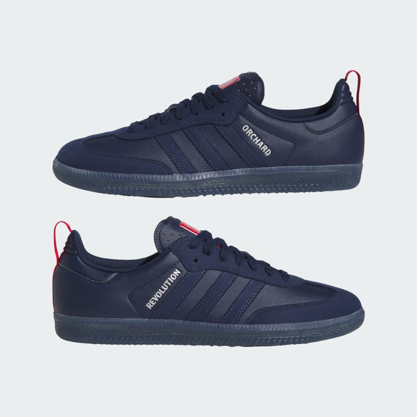 ADIDAS SKATEBOARDING SHOE ADIDAS Adidas Samba ADV - (Orchard) Navy Silver