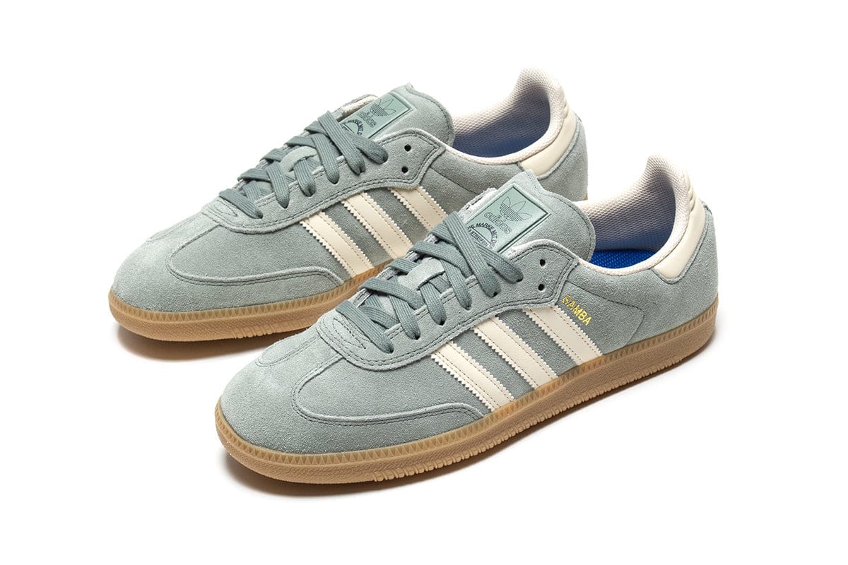 Adidas Samba ADV - Silver Green – Holistic Skateshop
