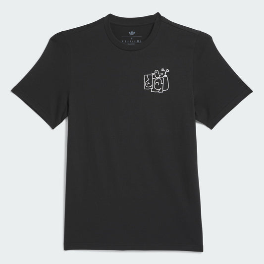 ADIDAS SKATEBOARDING T-SHIRT Adidas Shmoofoil Stairs Tee - White