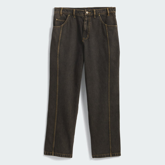 ADIDAS SKATEBOARDING PANTS Adidas Skateboarding Kader Acid Wash Jeans - Bronze Strata