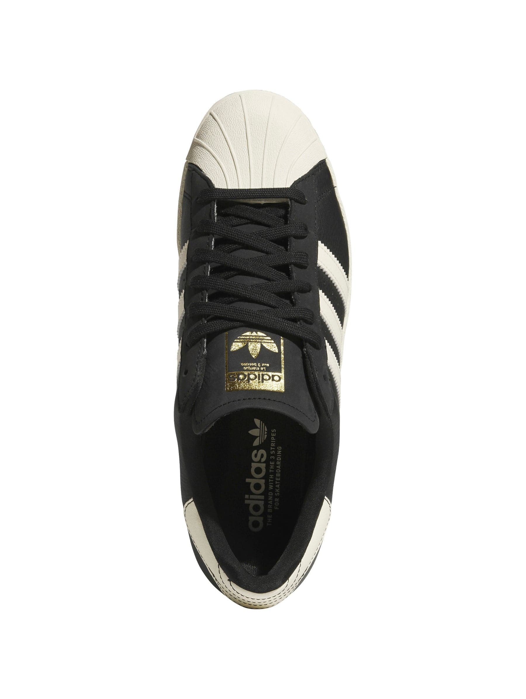 ADIDAS SKATEBOARDING SHOE ADIDAS Adidas Superstar 80 ADV - Black Cream