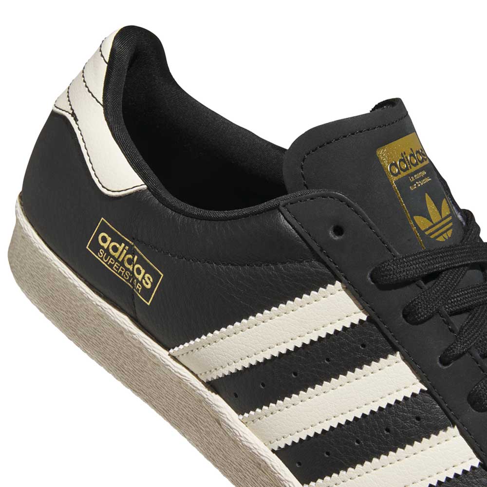 ADIDAS SKATEBOARDING SHOE ADIDAS Adidas Superstar 80 ADV - Black Cream