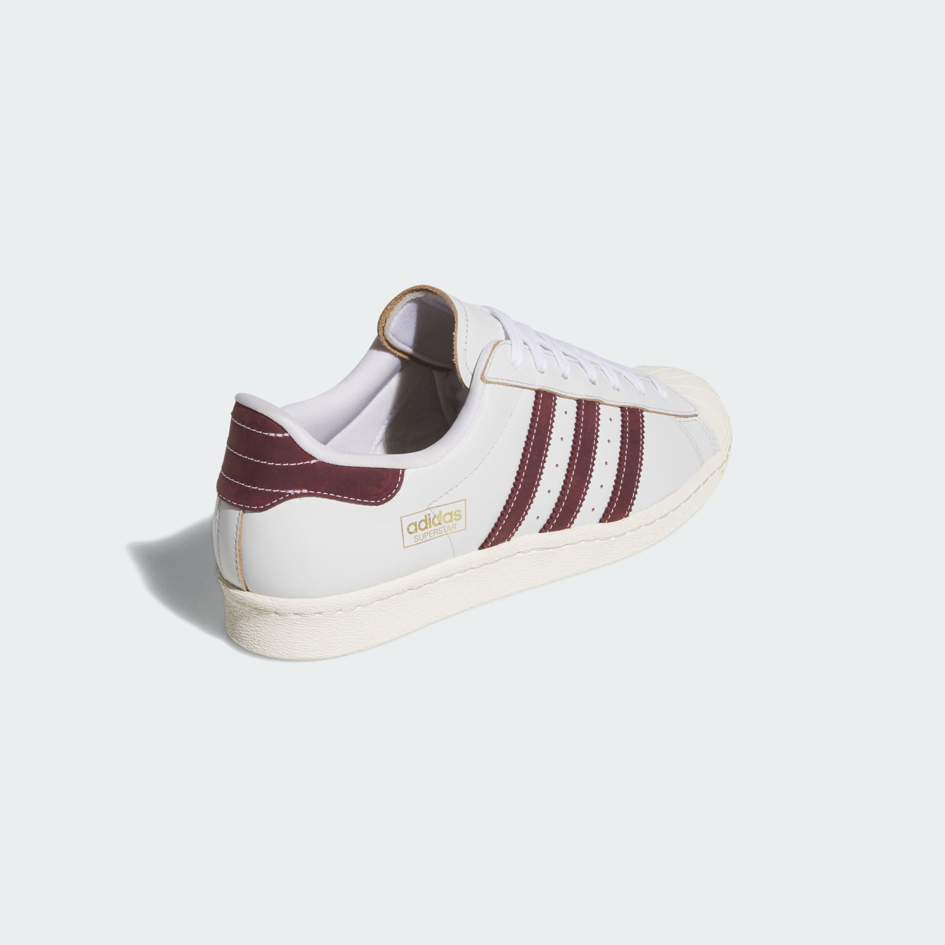 ADIDAS SKATEBOARDING SHOE ADIDAS Adidas Superstar 80 ADV - White Burgandy