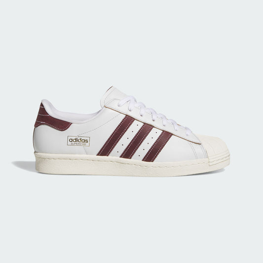 ADIDAS SKATEBOARDING SHOE ADIDAS Adidas Superstar 80 ADV - White Burgandy