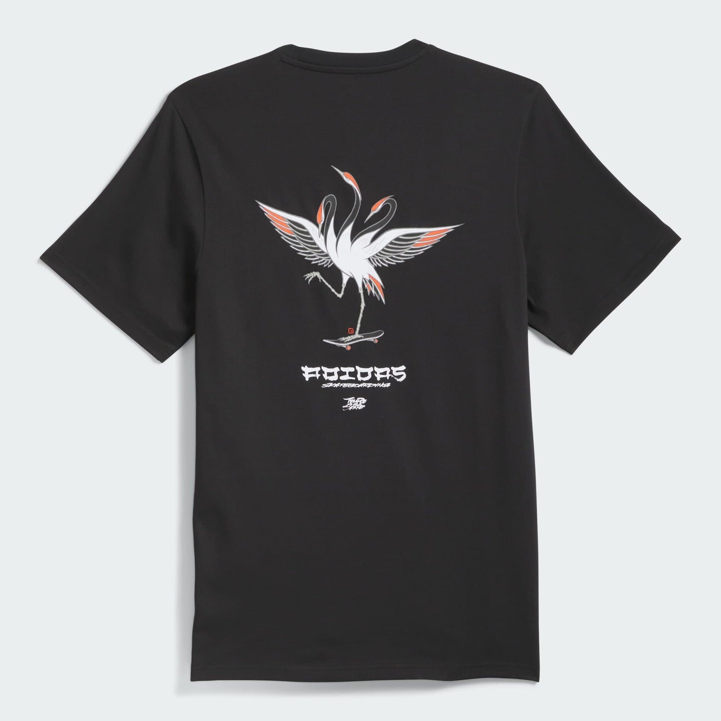 ADIDAS SKATEBOARDING T-SHIRT Adidas Temple of Skate Crane Tee - Black