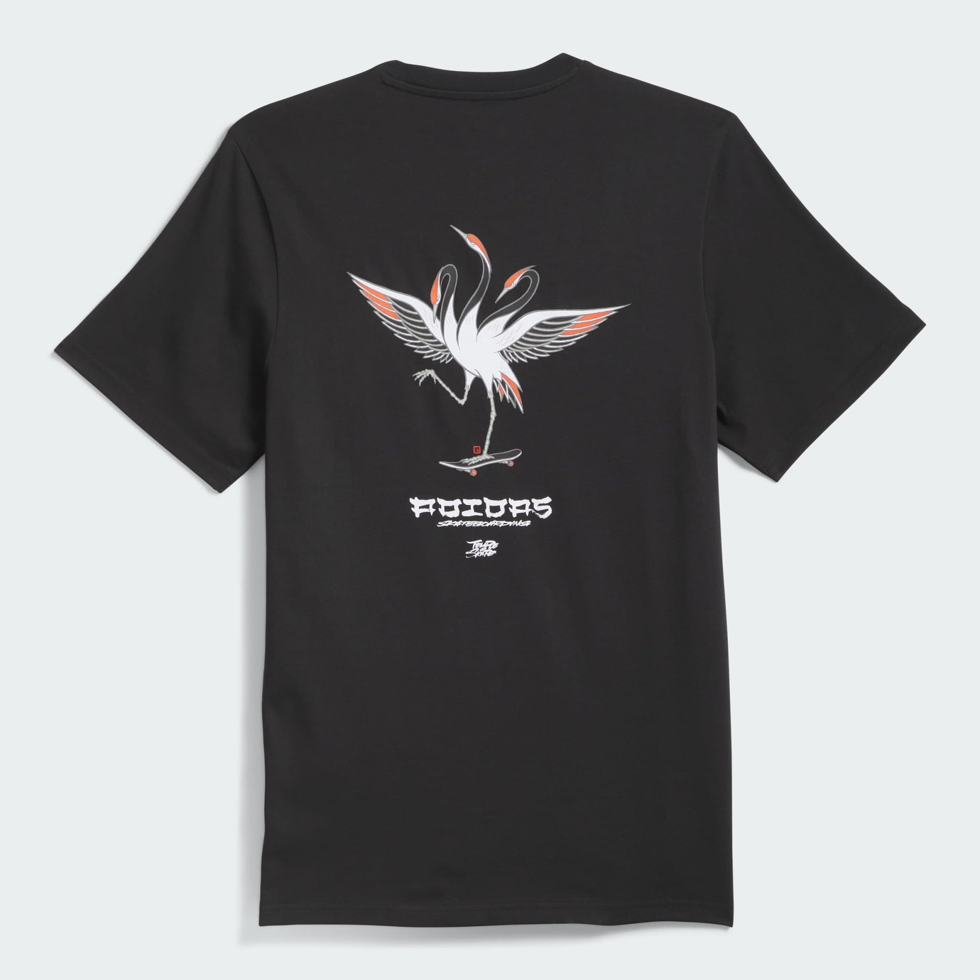 ADIDAS SKATEBOARDING T-SHIRT Adidas Temple of Skate Crane Tee - Black