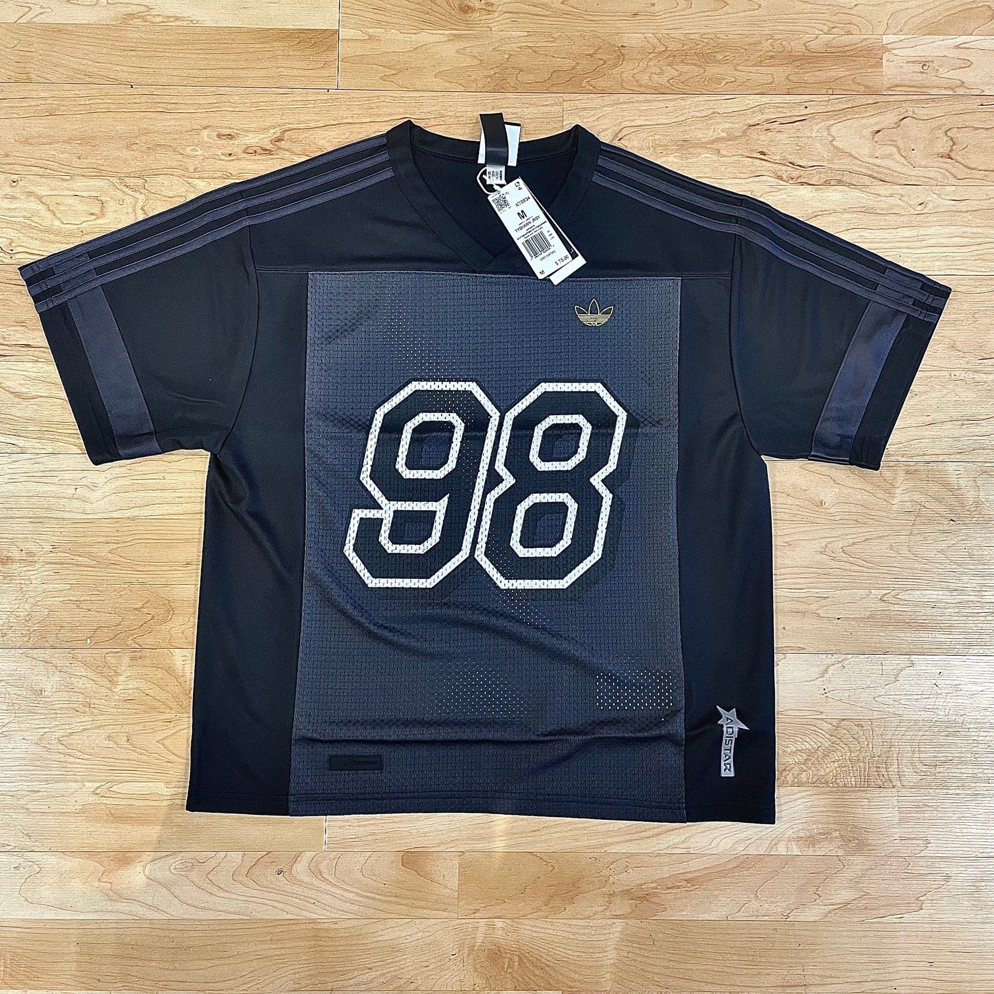 ADIDAS SKATEBOARDING SHORT SLEEVE SHIRT Adidas Tyshawn Jersey - Carbon Black