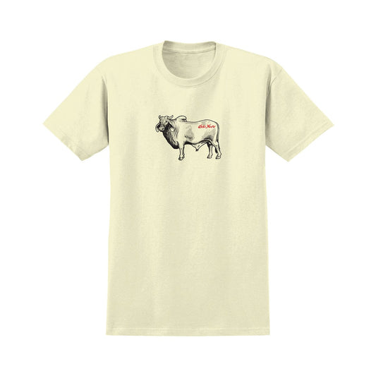 ANTI-HERO T-SHIRT Anti Hero Cow Tee - Heather Cream