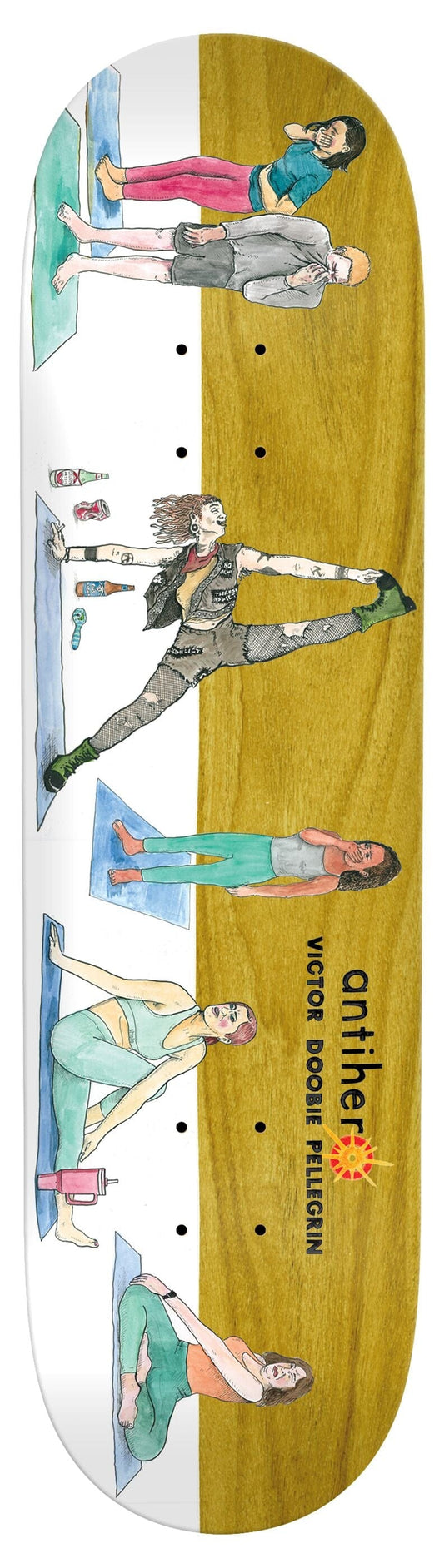 ANTI-HERO DECK 8.6 Anti Hero Doobie Fart Yoga Deck - 8.6