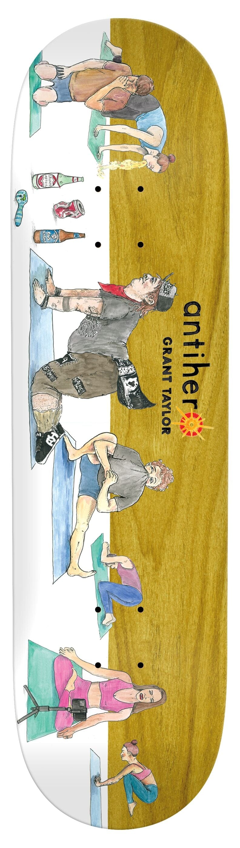 ANTI-HERO DECK 8.5 Anti Hero Grant Taylor Fart Yoga Deck - 8.5