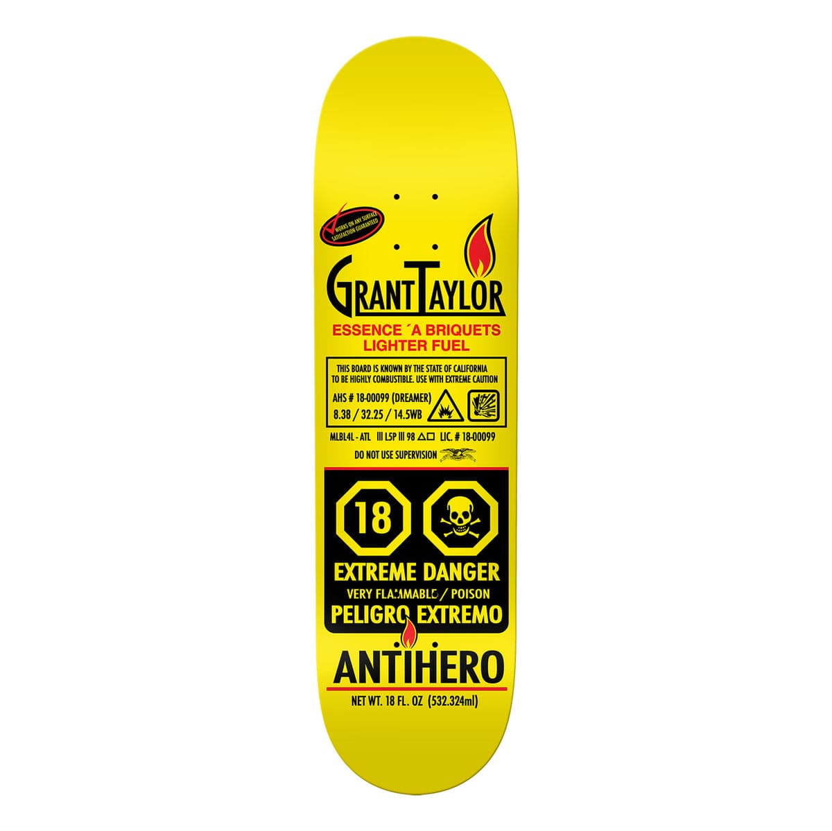 ANTI-HERO DECK 8.3 Anti Hero Grant Taylor Fueled Up Deck - 8.3