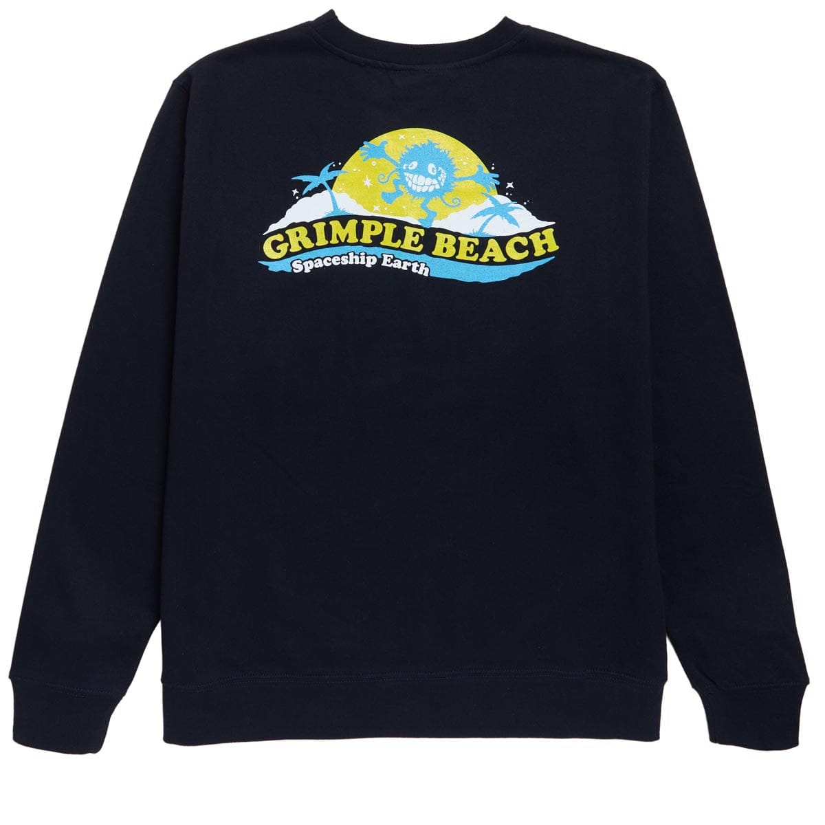 ANTI-HERO CREWNECK Anti-Hero Grimple Stix Spaceship Earth Crewneck - Navy