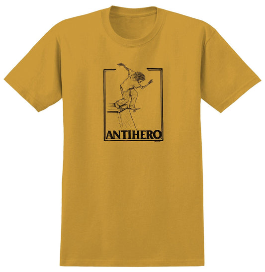 ANTI-HERO T-SHIRT M Anti Hero Lance Mountain Doobie Tee - Mustard