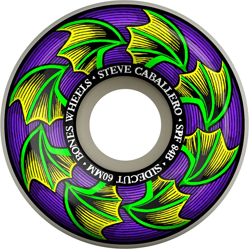 BONES WHEELS 60mm Bones Wheels SPF Caballero Bat Wings Sidecuts 60mm - 84B
