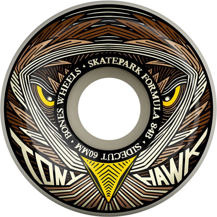 BONES WHEELS 60mm Bones Wheels SPF Tony Hawk Night Hawk Sidecut 60mm - 84B