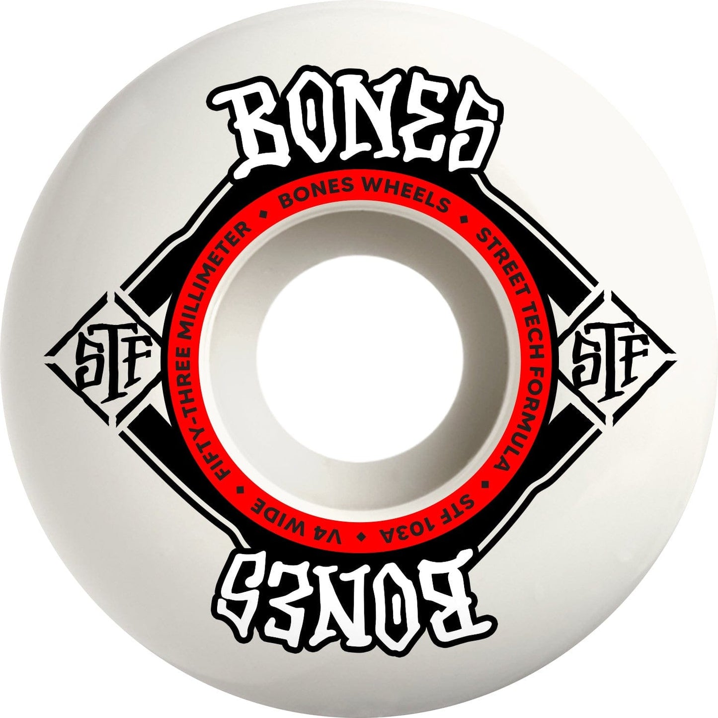BONES WHEELS 53mm Bones Wheels V4 Wide STF 53mm - 103a