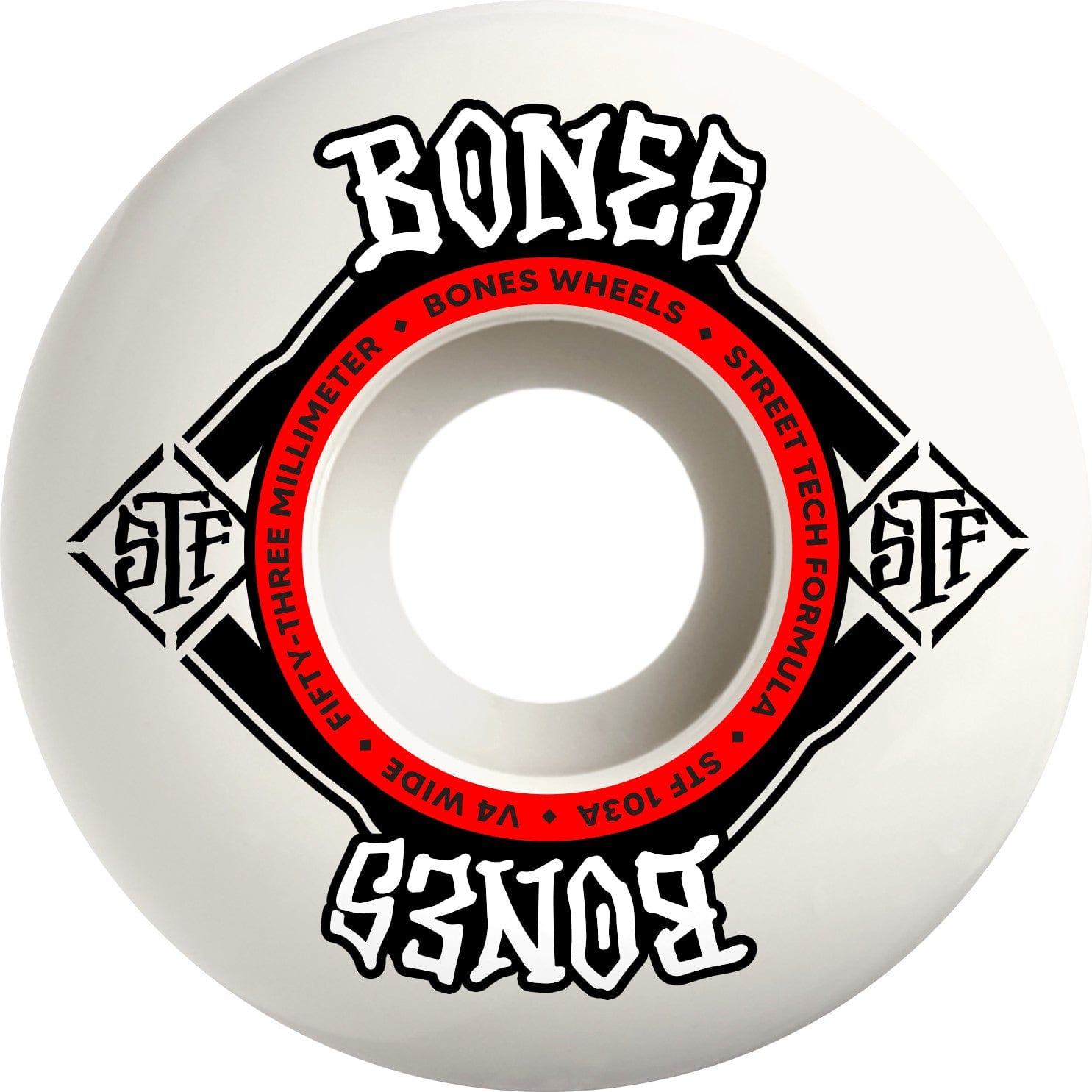 BONES WHEELS 53mm Bones Wheels V4 Wide STF 53mm - 103a