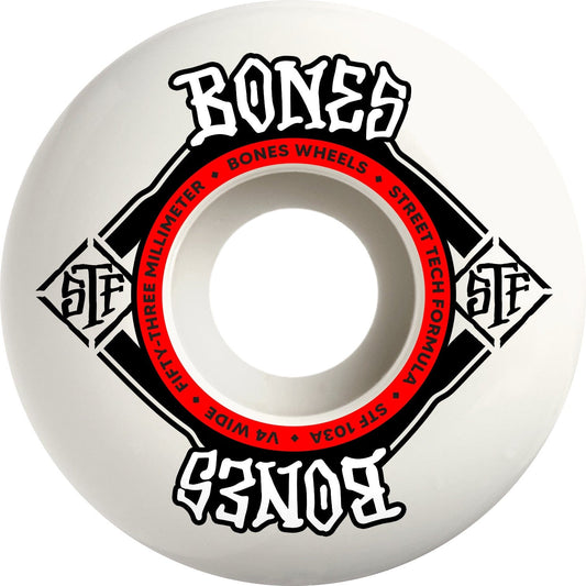 BONES WHEELS 53mm Bones Wheels V4 Wide STF 53mm - 103a