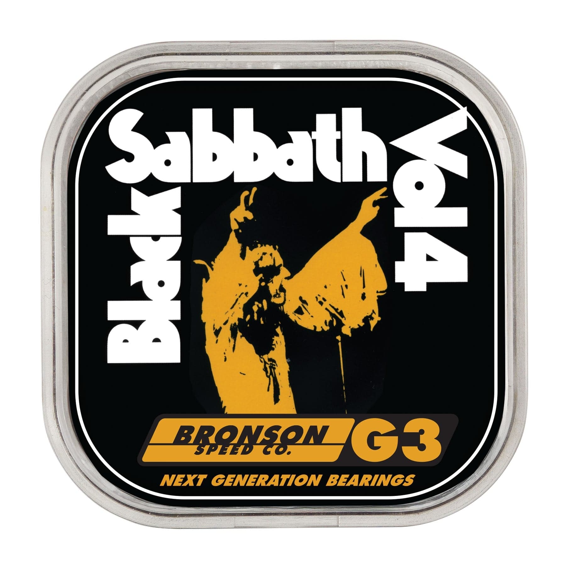 BRONSON SPEED CO. BEARINGS Bronson G3 Black Sabbath Skateboard Bearings