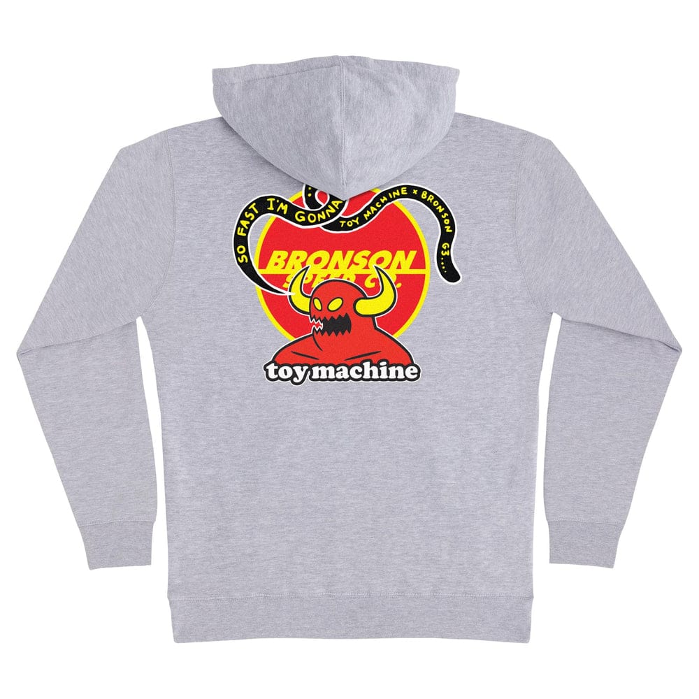 BRONSON SPEED CO. HOODIE Bronson x Toy Machine Pullover Hoodie - Grey
