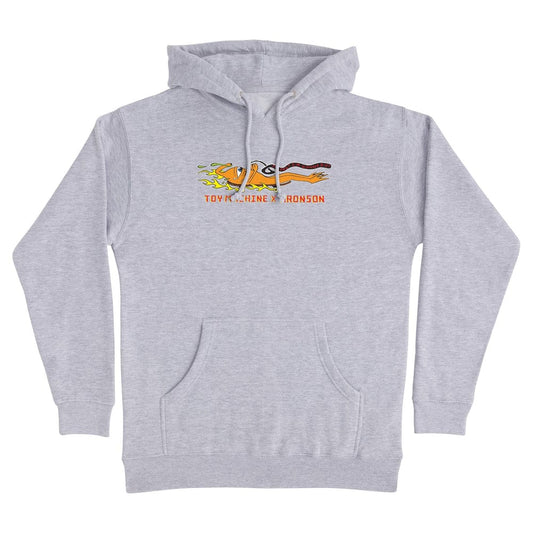 BRONSON SPEED CO. HOODIE Bronson x Toy Machine Pullover Hoodie - Grey