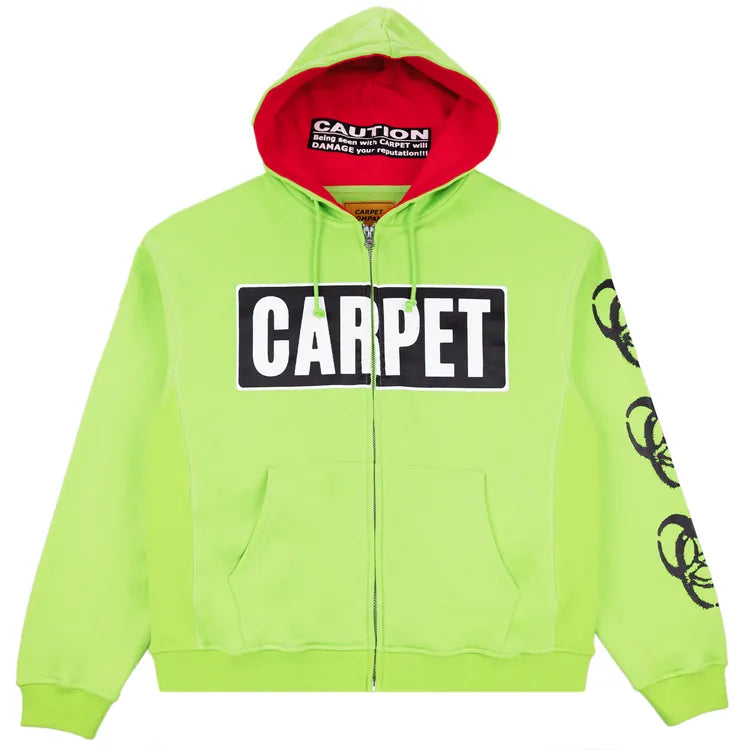 Carpet Company HOODIE L Carpet Biohazard Hoodie - Green