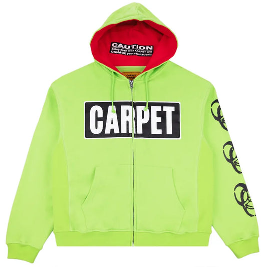 Carpet Company HOODIE L Carpet Biohazard Hoodie - Green