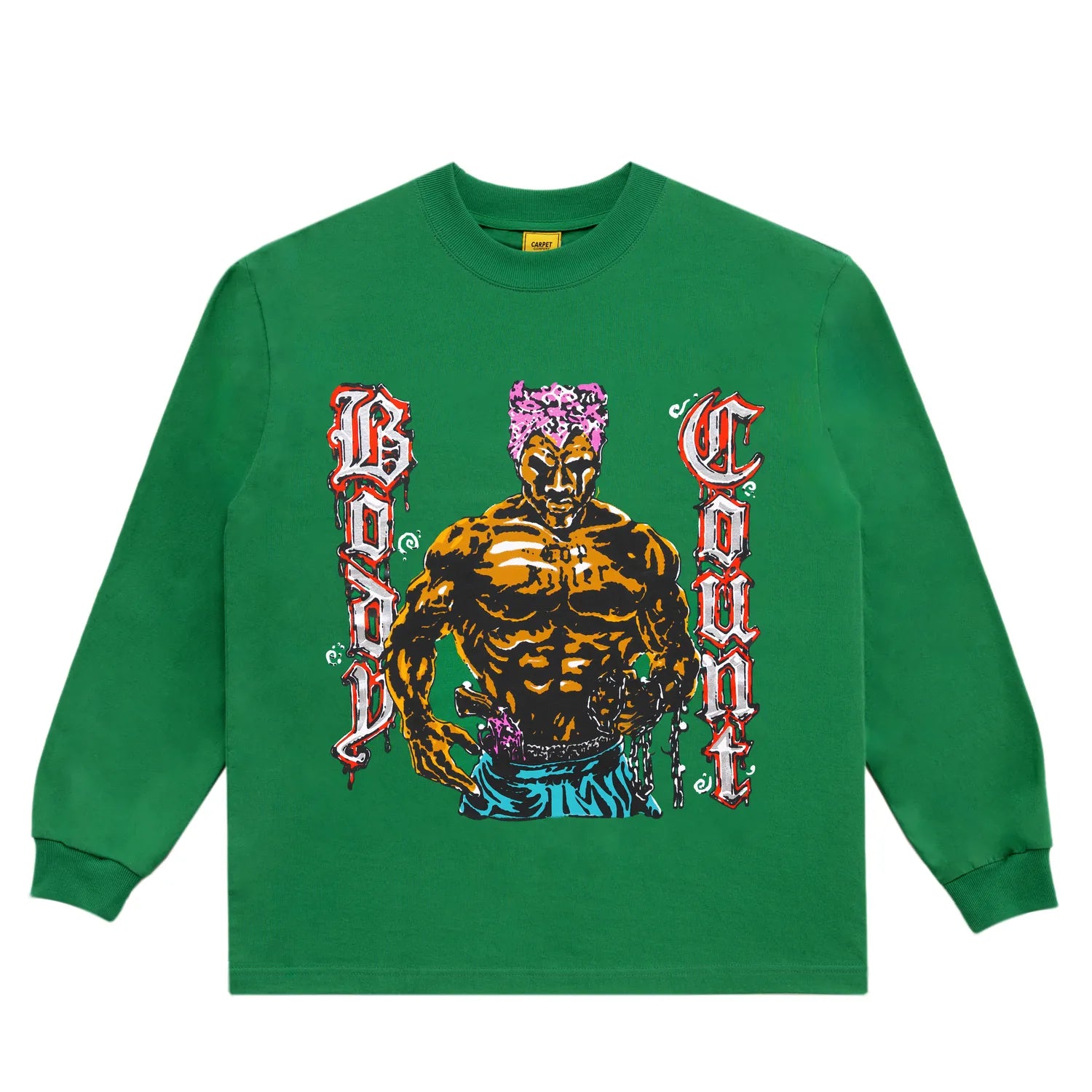 Carpet Company LONGSLEEVE TEE M Carpet Body Count Longsleeve Tee - Green