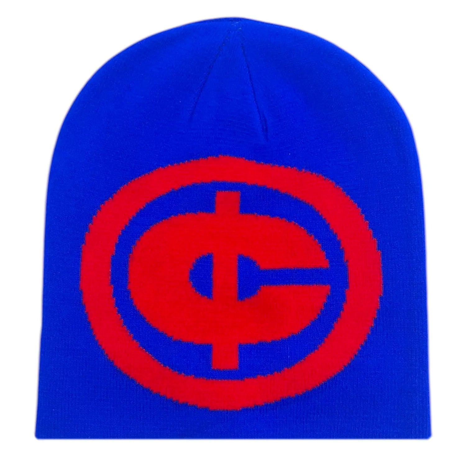 Carpet Company BEANIE Carpet Cent Skully Beanie - Blue Red