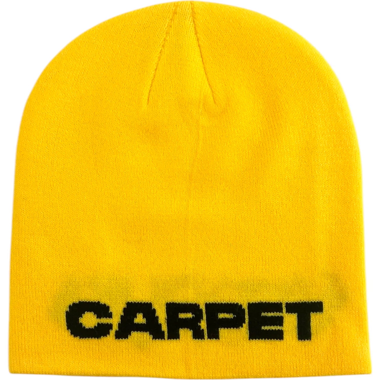 Carpet Company BEANIE Carpet Cent Skully Beanie - Yellow