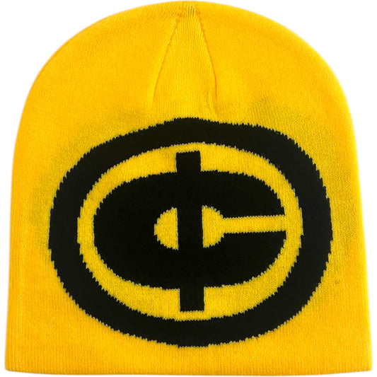 Carpet Company BEANIE Carpet Cent Skully Beanie - Yellow