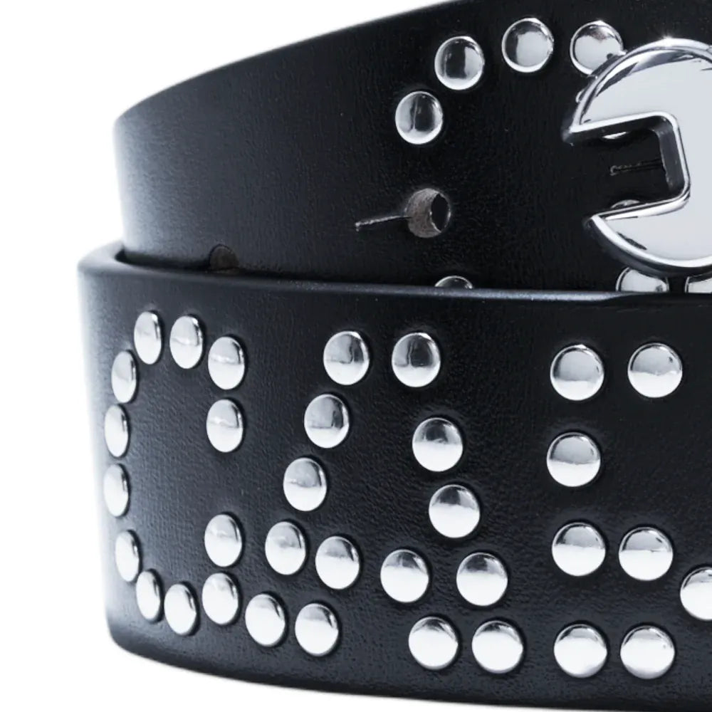 Carpet Company BELT Carpet Company Riveted Leather Belt - Black
