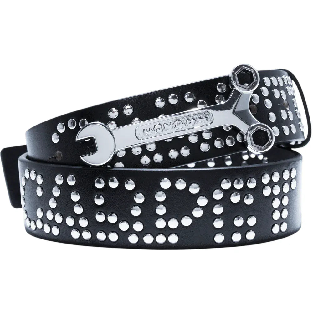 Carpet Company BELT Carpet Company Riveted Leather Belt - Black